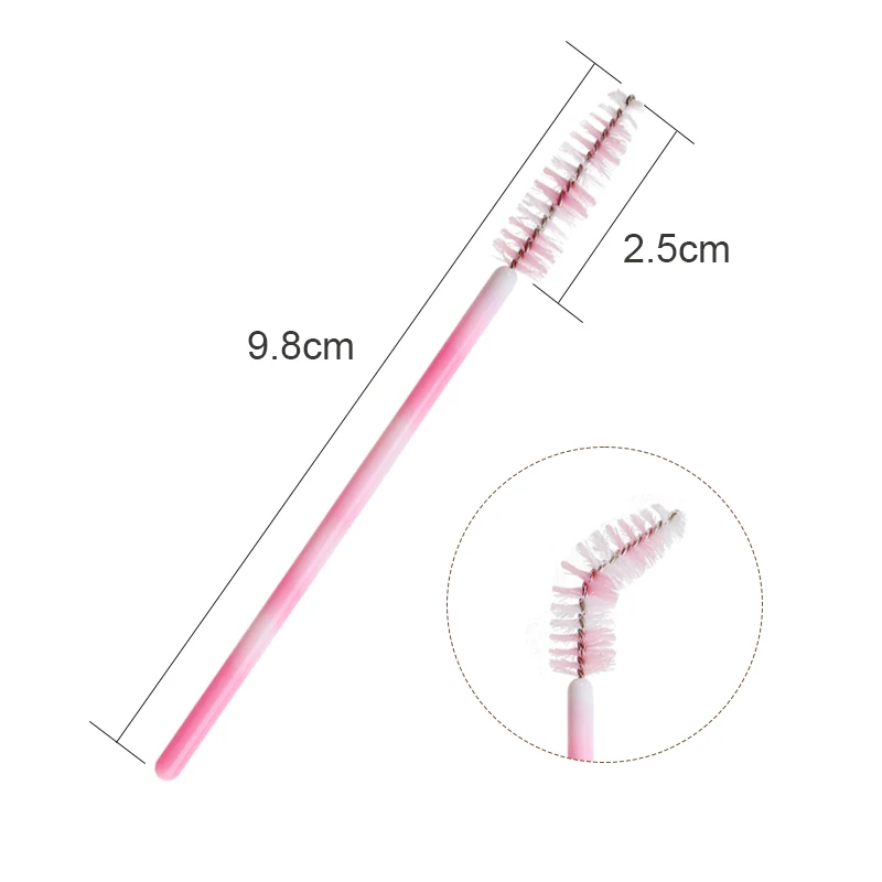 50pcs Colorful Eyelash Brush Makeup Brushes Eyebrow Lifting Microbrush Mascara Wands Lash Extension Supplies Cosmetics Tool