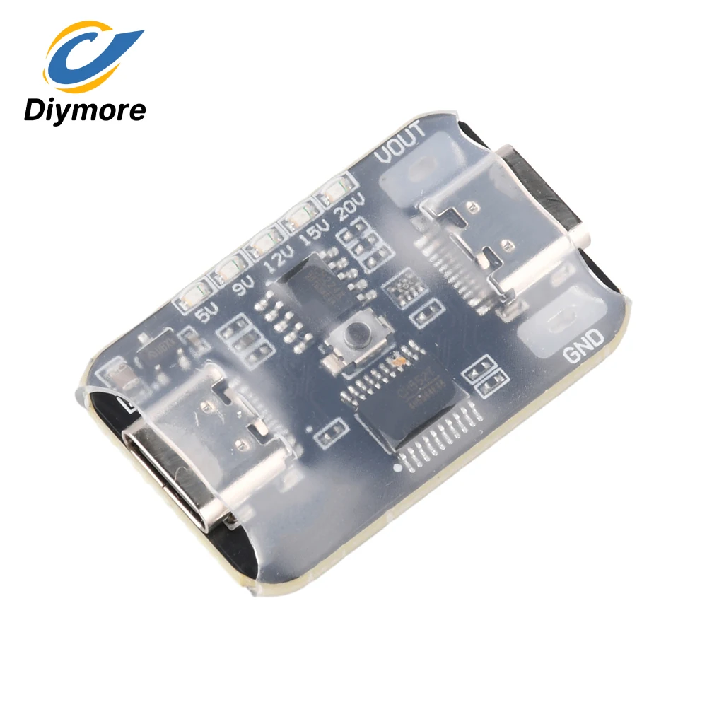 PD 2.0/3.0 Fast Charging Deceiver Module with Adjustable Voltage 5V/9V/12V/15V/20V Output for Type-C Devices and Aging Test