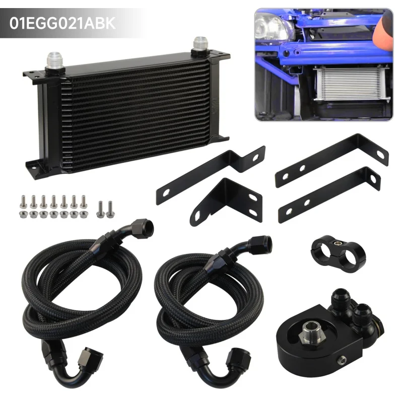 

10AN 19-рядный болт на комплекте шлангов адаптера масляного радиатора для HONDA S2000 F20C 2.0L и 2.2L 00-09 L4 GAS DOHC, алюминий, черный/серебристый