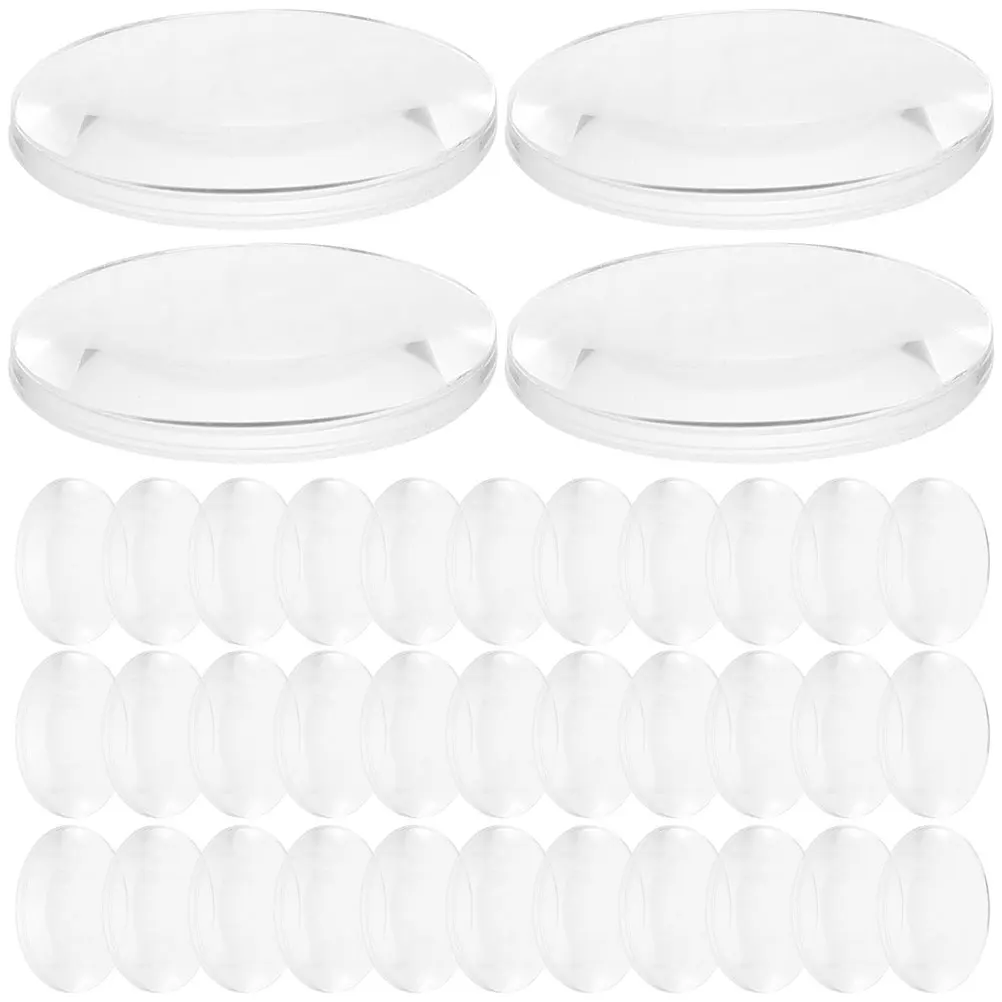

50pcs Biconvex Lens 1 Inch 25mm Double Convex Optical Lenses for Physics Lab Science Teaching Tools Transparent Clear DIY