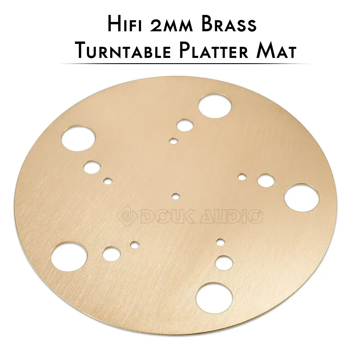 Nobsound Hi-end Brass Turntable Platter Mat Pad Slipmat Weight Clamp for Vinyl LP Record Player