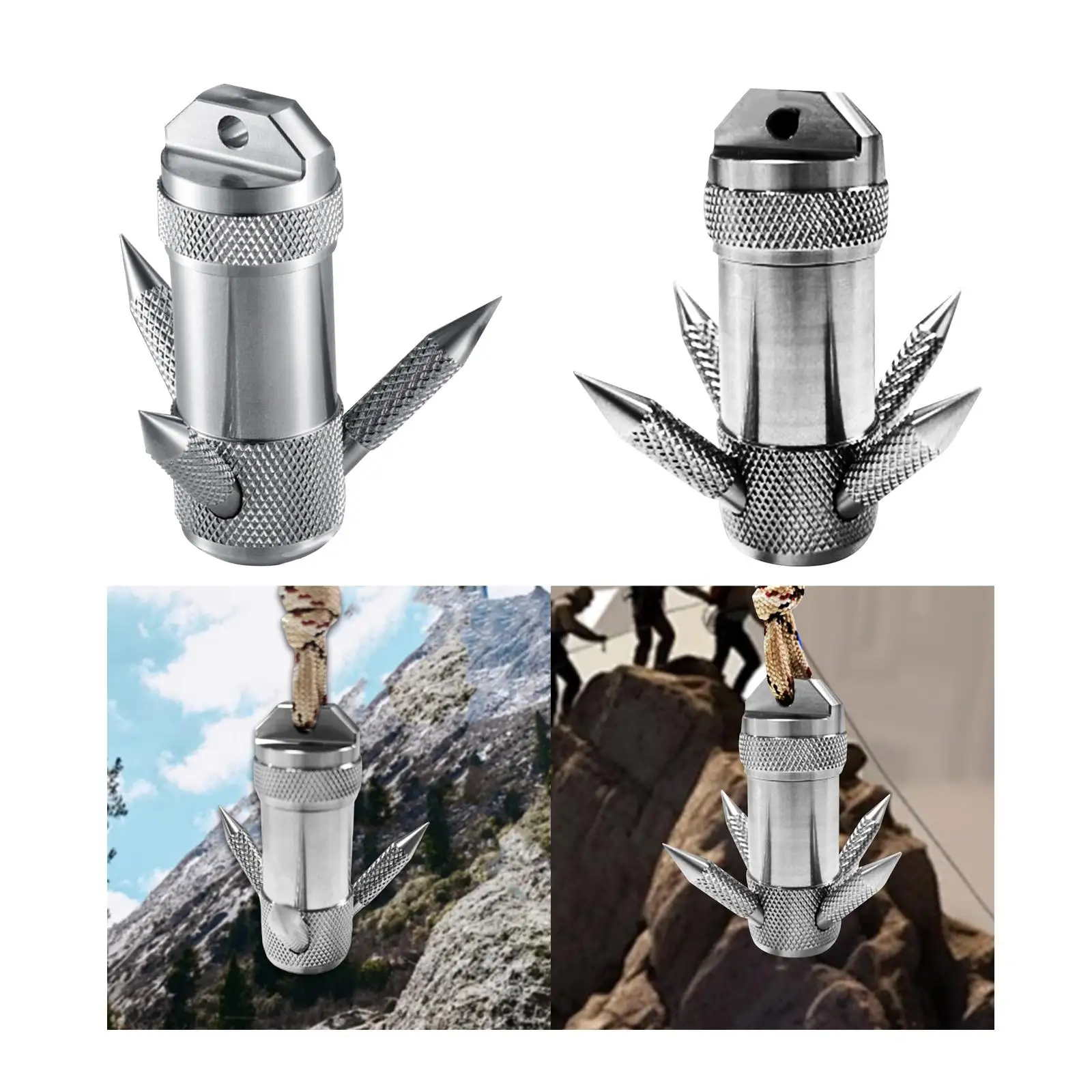 

Grappling Hook Heavy Duty Multipurpose Survival Hook Climbing Claw Auxiliary Tool for Hiking Outdoor Activity Mountain Climbing