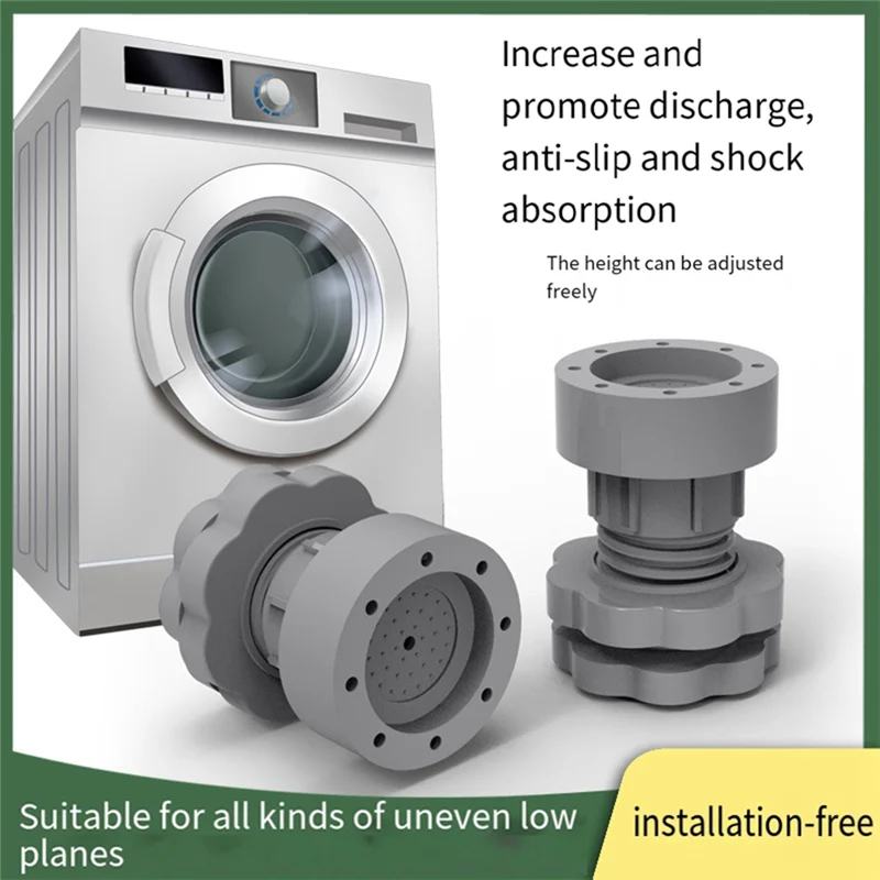 AB43-8 шт. антивибрационные подушечки для поддержки стиральной машины, амортизирующие и шумопоглощающие подушечки для сушильной машины, противоскользящие подставки для стиральной машины