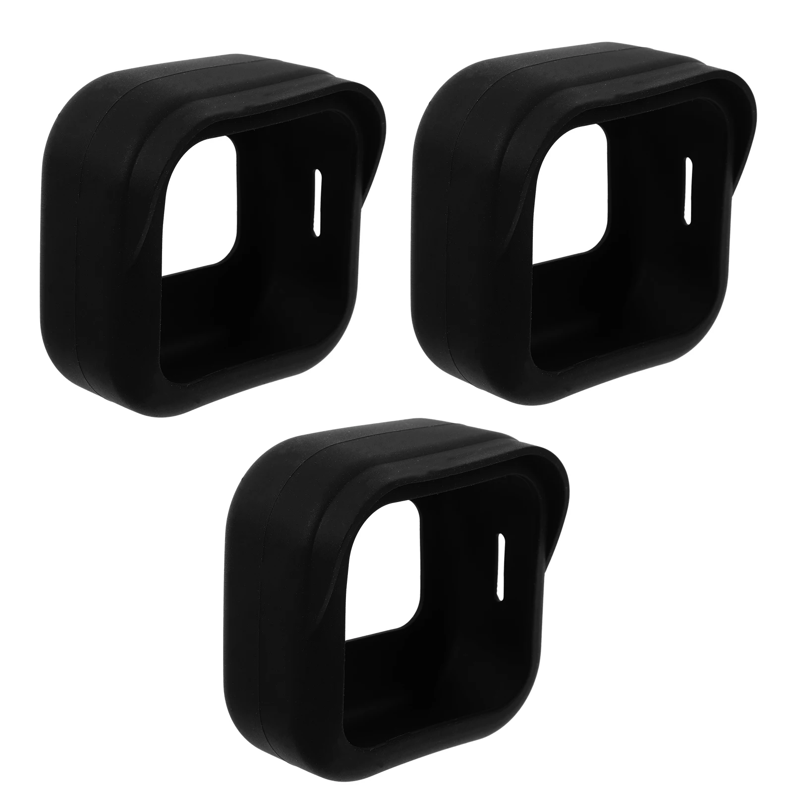 

3pcs Waterproof Protective Case for Outdoor Camera Security Silicone Cover Black Anti Scratch Durable Household Camera Protector