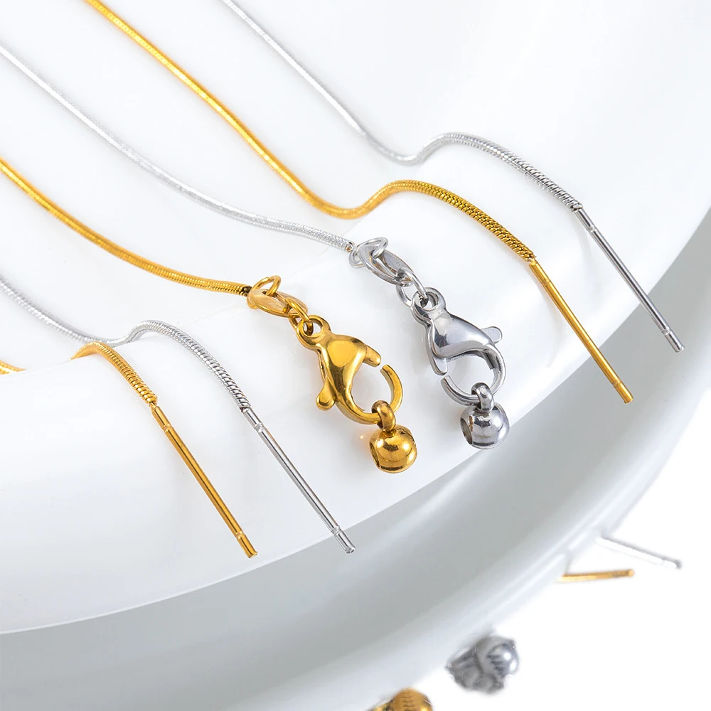 A Necklace Only Chain Made Of Stainless Steel Material Can Be Freely Paired Pendant For Women's Fashion Minimalist Jewelry