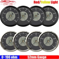 Retro clásico 52mm calibre puntero medidor de presión de aceite voltímetro medidor de nivel de combustible medidor de temperatura del agua para coche barco yate 12V24V