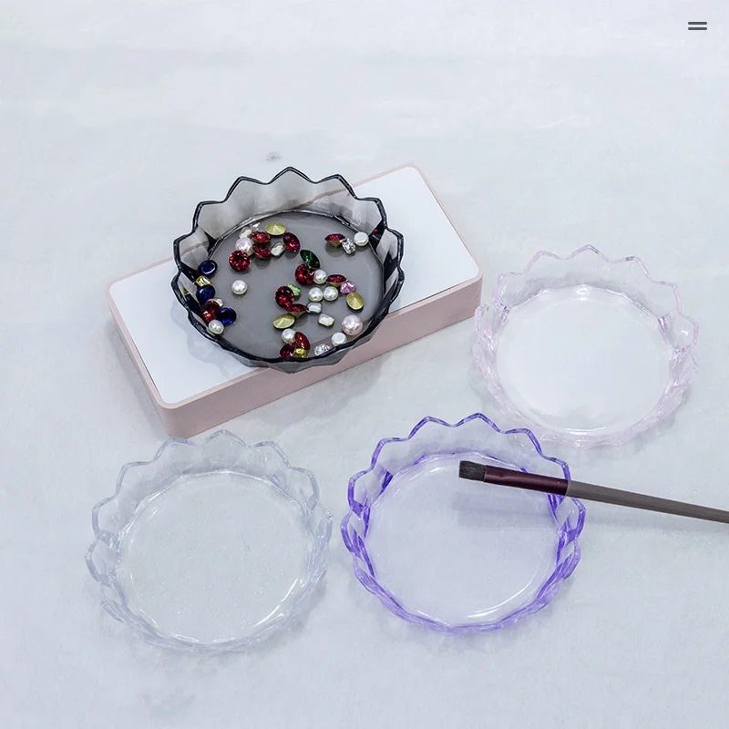 ที่วางแปรงทำเล็บ กล่องเก็บอุปกรณ์ทำความสะอาด ถาดใส่ของ กล่องเก็บของ ถาดใส่เครื่องประดับตกแต่งเล็บ กลิตเตอร์  สำหรับจัดแสดงอุปกรณ์ทำเล็บ