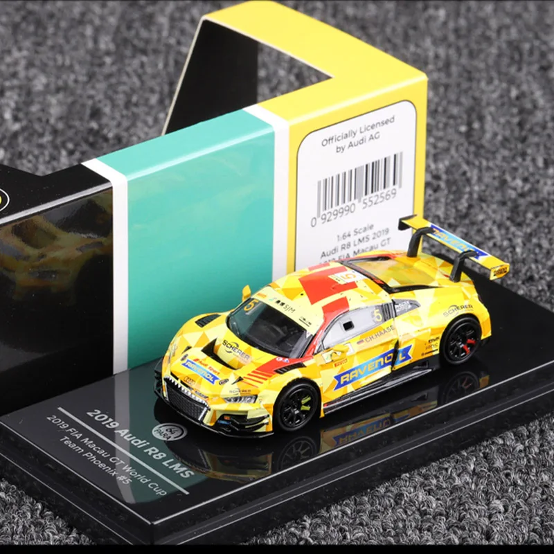 بارا باراجن 1/64 أودي R8 LMS # 4 # 88 # 66 # 24 # 25 نموذج سيارة سباق محاكاة سبيكة تحصيل عرض ثابت نموذج الصبي هدية