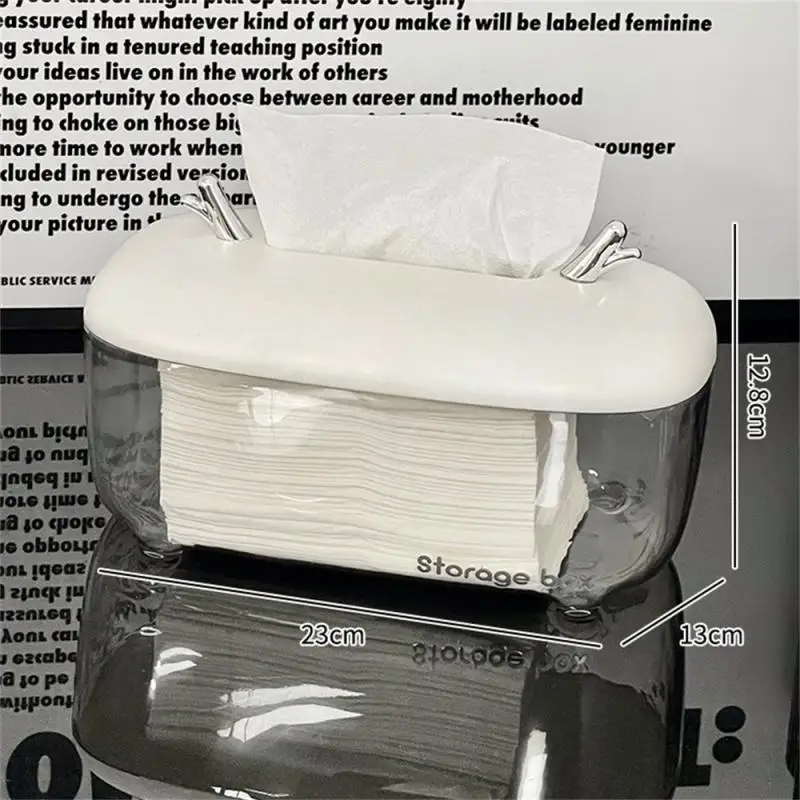 Tissue Box Napkin Holder Multifunctional Sundries Storage Remote Control Storage Desktop Office 11x13x23cm Home Organization