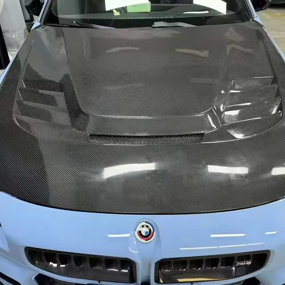 Body Parts Bonnet Dry Carbon Fiber V Style Hood For BMW G87 M2 2023 -up Front Hood Body kit