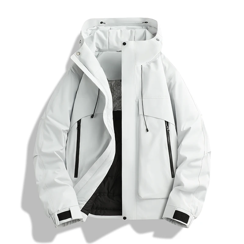 

Solid Color Roupas Masculinas Fashion Casual Style Men Clothing High Quality Outdoor Jacket Zipper Casacos De Inverno Masculino