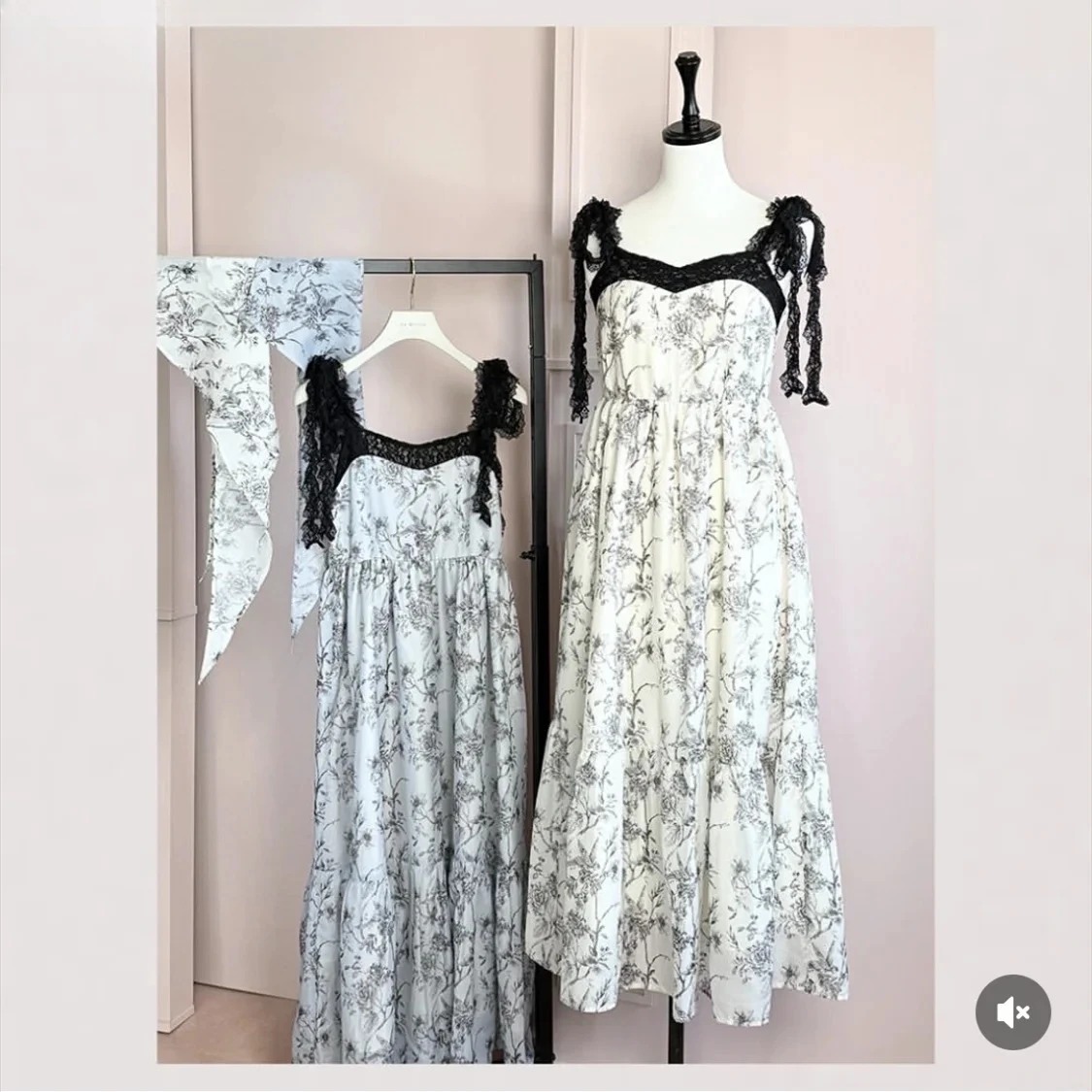 

Summer Sweet Girls High Waist Sleeveless Long Dresses Mass Production Department Japanese Hand-painted Lace Suspender Dress