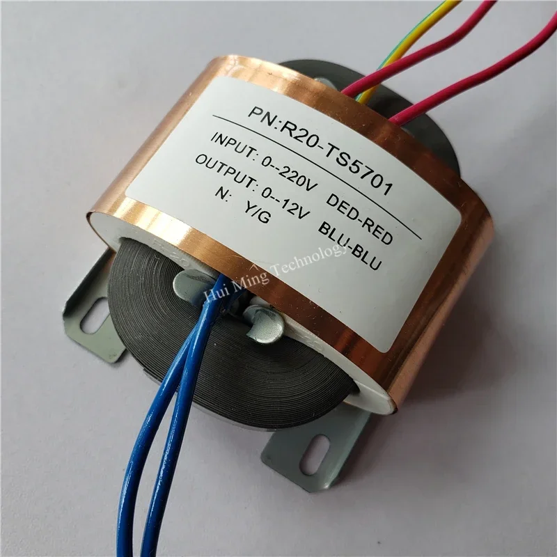 R Core Transformer 30W R20 R Type Transformers 220V To 12V 2.5A Copper Custom Shield DAC Audio HIFI Pre-Amplifier Traffic Light