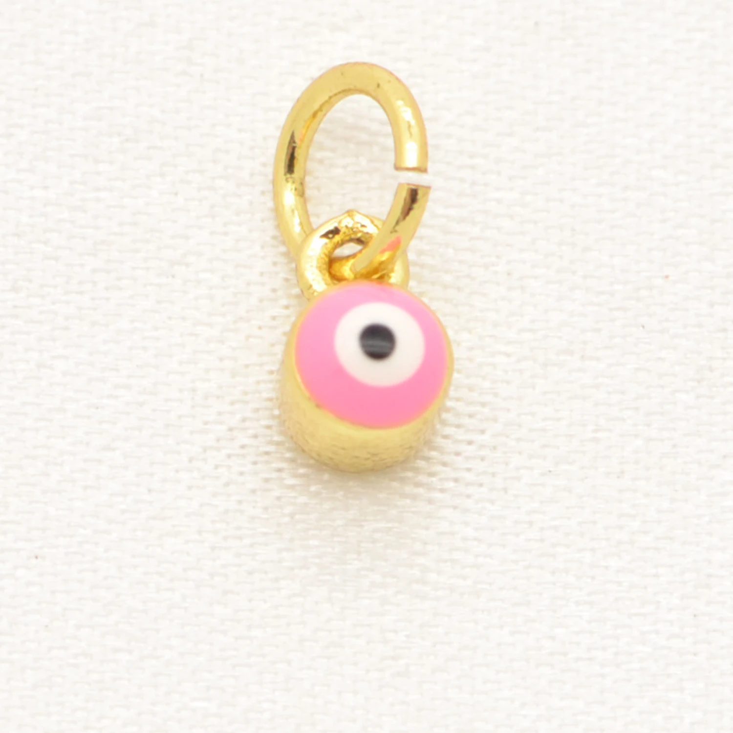 Brass Gold Plated Evil Eye Enamel Charms for Jewelry Making Bulk Small Enamel Eyes Charms Multiple Colors Accessories