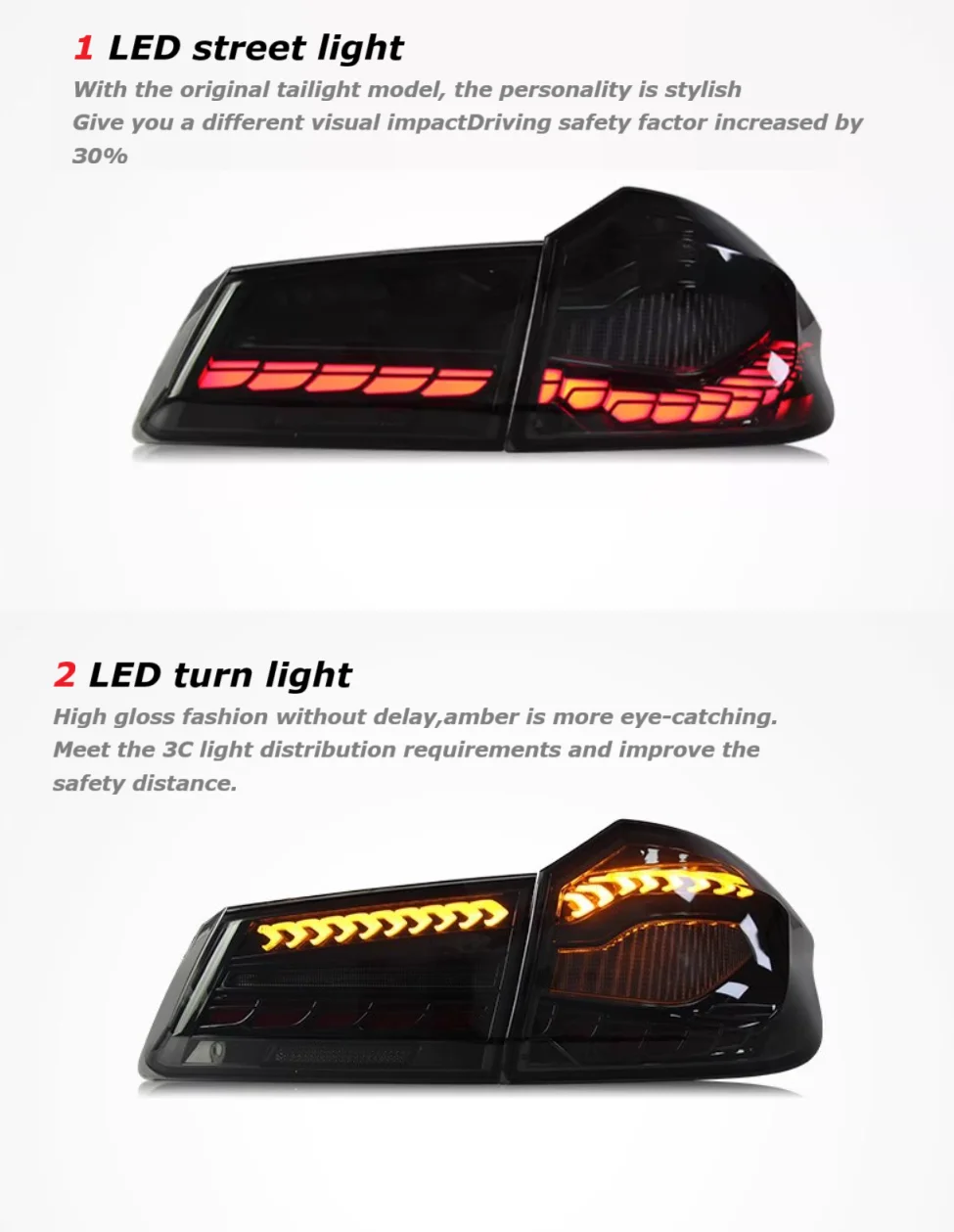 ل 2017-2022 BMW جديد 5 سلسلة G38 مجموعة المصابيح الخلفية G30 مع مقياس Donglong LED مصباح إشارة الانعطاف المتدفق