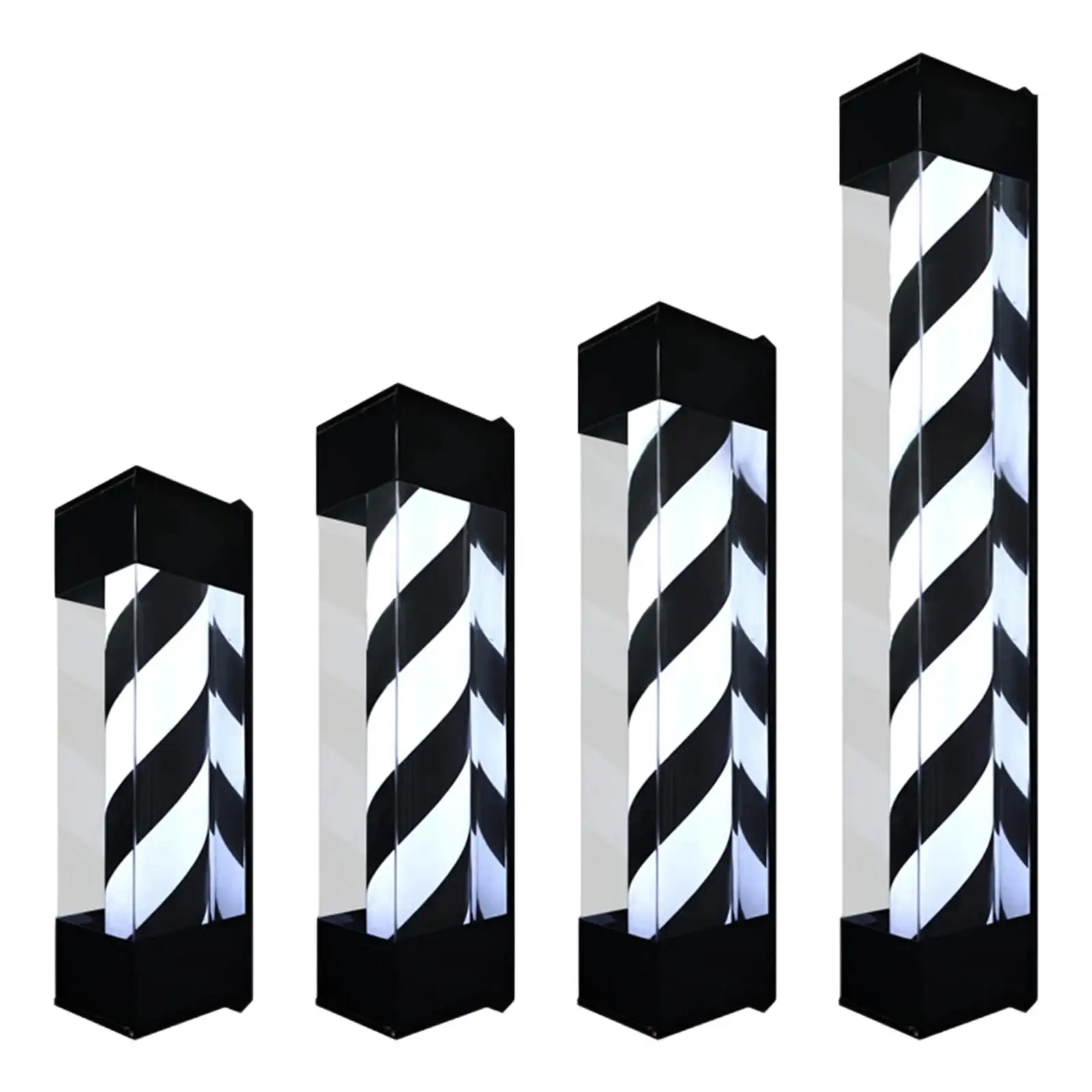 ضوء عمود الحلاق، علامات دوارة لصالونات الشعر، مصباح تصفيف الشعر الدوار LED، #2