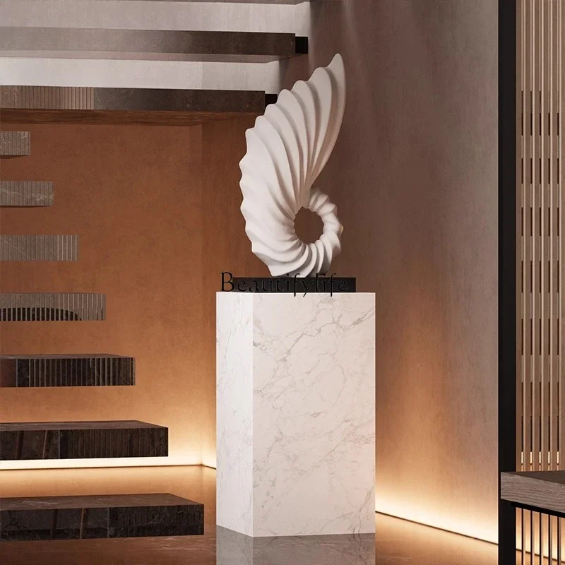 03.Creative abstract art conch sculpture floor-standing ornament living room decoration