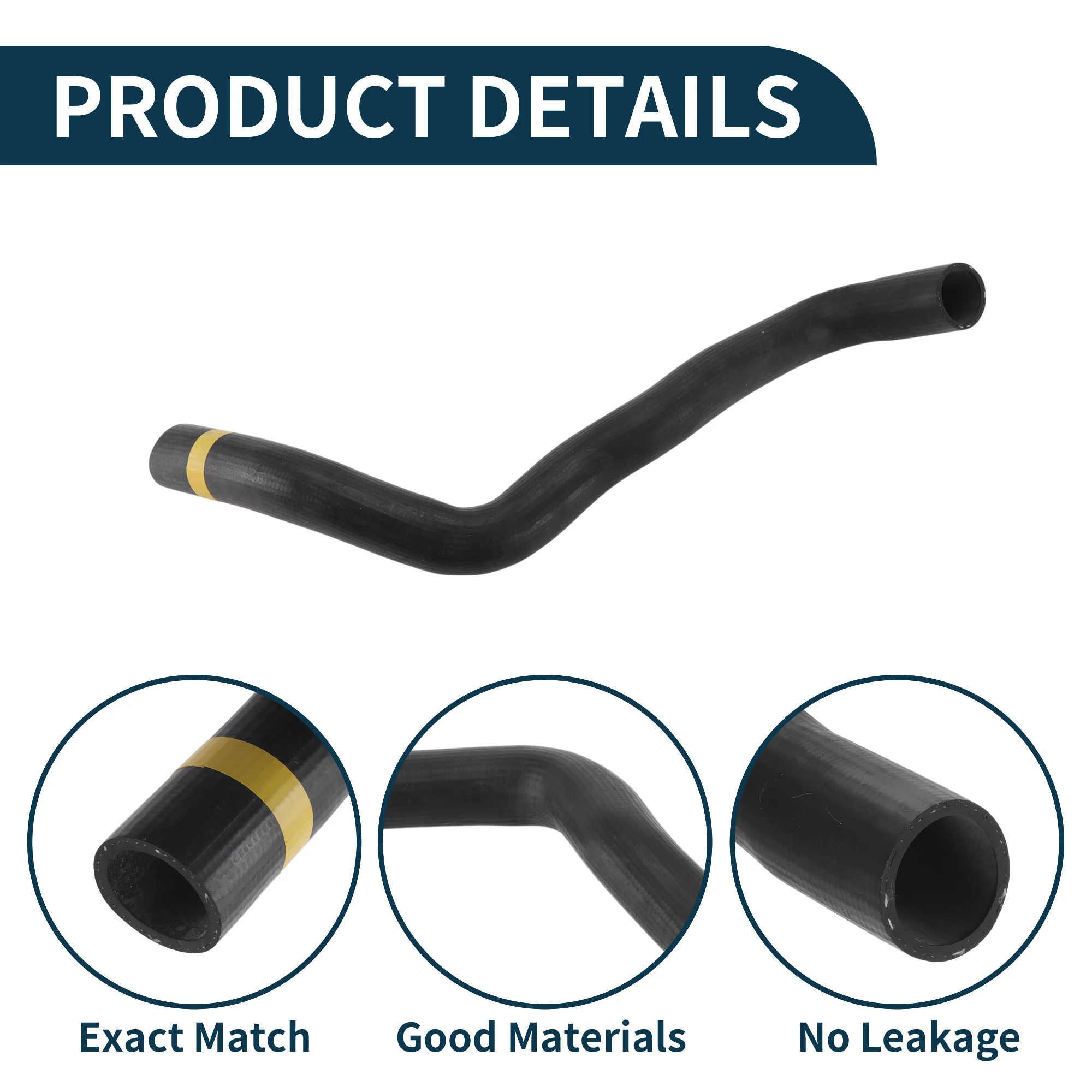 

UXCELL Radiator Hose Heater Outlet Pipe for Toyota Camry 2018 No.165730V040 Rubber Lower Black