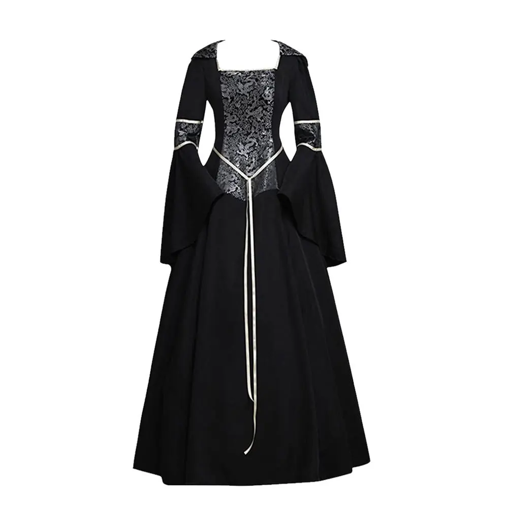 Gothic Vampire Dress Cosplay Costume Woman Halloween Carnival Cosplay Gothic Vampire Customized Clothes