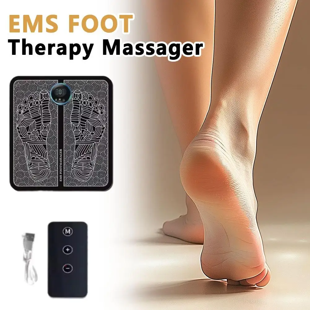 

Remote EMS Foot Massager Pad Portable Electric Stimulation For Fitness Sports Improve Blood Circulation Relax Mat