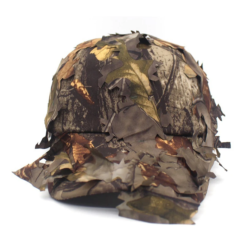 Tactical Baseball Cap Men Camouflage Hat Outdoor Breathable Hunting Fishing Camping Bones Women Adjustable Snapback 3D Leaf Hats