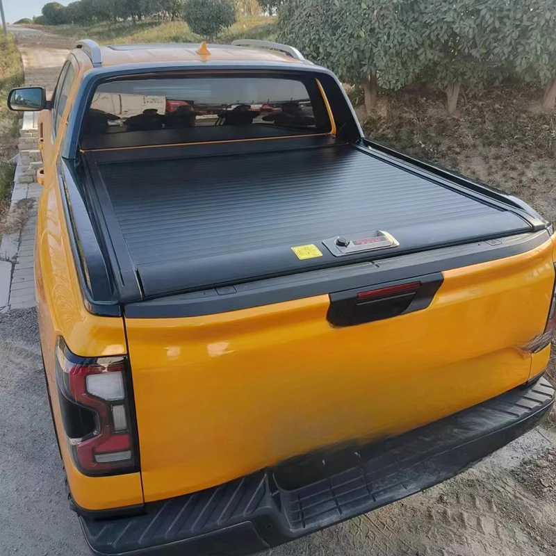 Wildfront Aluminum Alloy Retractable Roller Shutter Lid Pickup Tonneau Cover with Locking Wildtrak XLT T6 T7 T8 T9 XLS XL