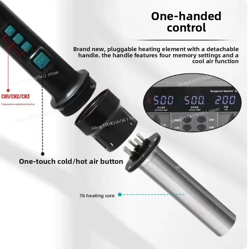 Digital Hot Air Rework Station 8630Pro 8650 Series High Power Industrial SMD Desoldering Tool for Phone CPU Repair