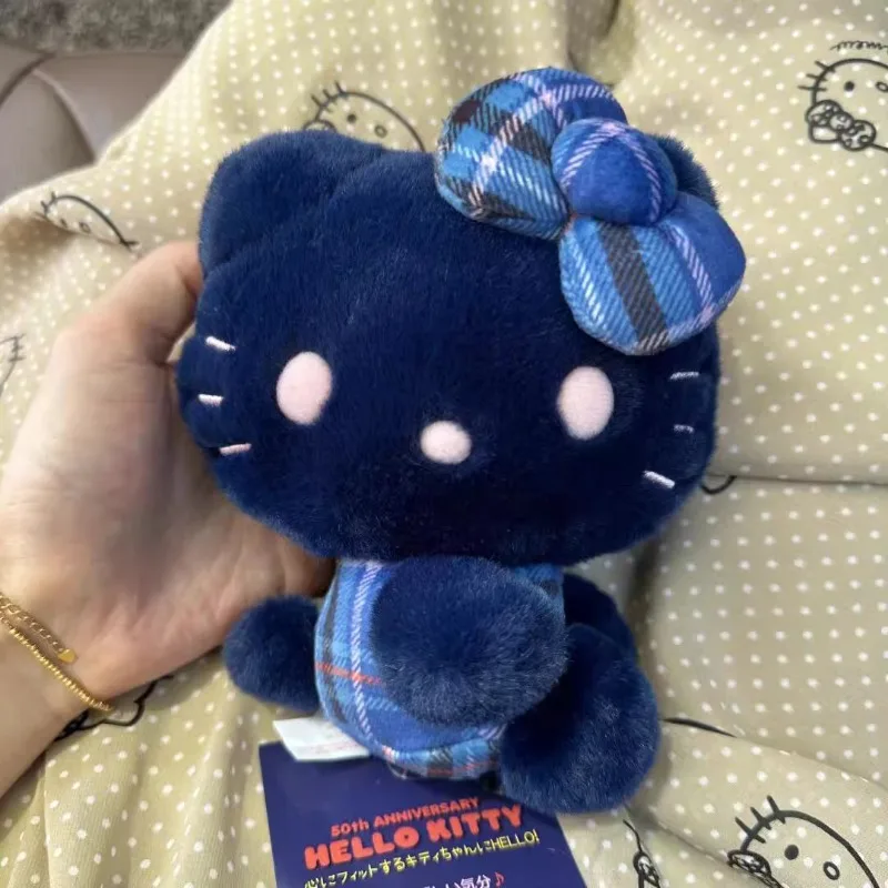 ファッション漫画サンリオブルーハローキティ人形アニメキーホルダーかわいい漫画キーホルダーバッグ車のキーアクセサリー女の子の誕生日プレゼント