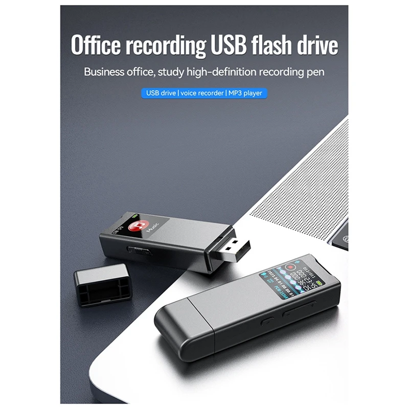 Best-M23 8 ГБ USB-драйвер-флеш-драйвер Мини-диктофон с активированным HD-шумом, снижение шума, управляемый звуком, диктофон, FM-аудио, MP3-плеер