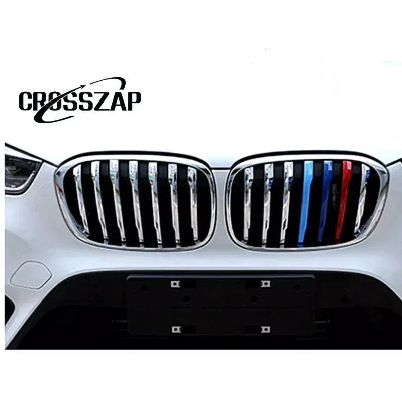 

CrossZap For BMW 2008 2009 2010 2011 2012 2013-2021 X1 X3 X4 X5 X6 1/3 Series 2/14pcs Car Front Grill Decoration Strips Trim