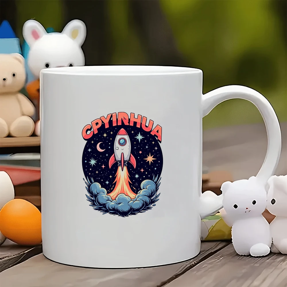 كوب سعة 11 أونصة + كوب كرتوني لإطلاق الصواريخ + كوب مشروبات إبداعي للأطفال - هدية عيد الميلاد ضرورية للعائلة والمكتب