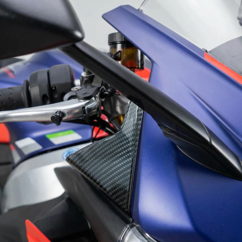 Resistant to softening under exposure Carbon Fibre Motorcycle Front Fairing Cover Extend Trim for Aprilia RS 660 2020-2025