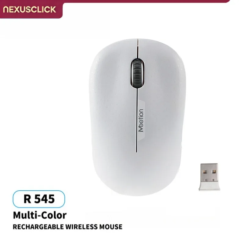 NexusClick 2.4G Silent Wireless Ergonomic Mouse,USB Receiver 1600 DPI  Energy Saving Computer Mice for Daily Home Office PC Use