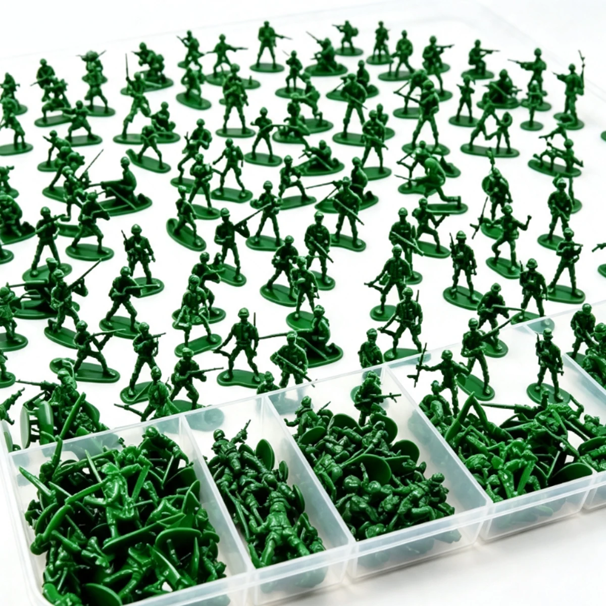12/24/36/48PCS 5cm Green Army Tactical Miniatures, Soldier Figures for Diorama Crafts, RPG Tabletop Gaming  ZSY
