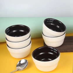 Coffee Cupping Tasting Bowl Ceramic Bowl Inner Brown Color 200ML Ceramic Coffee Test Bowl U Type Tasting Cup