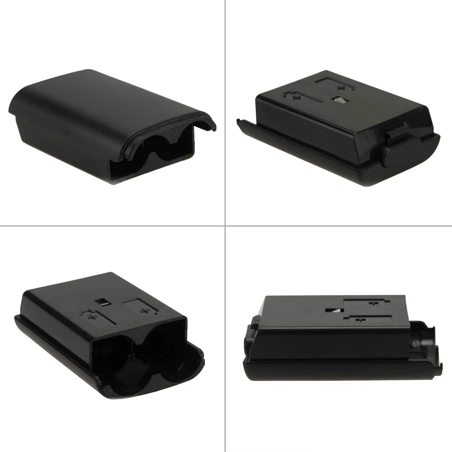 Battery Pack Cover Shell Shield Case Kit for Xbox 360 Wireless Controller High Quality Black Battery Cover Shell