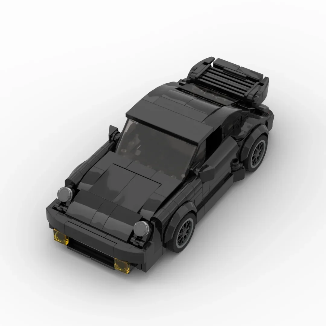 MOC-Black Bird (930)Turbo Racing Sports Car Vehicle Racer اللبنات الطوب ألعاب المرآب الإبداعية #2