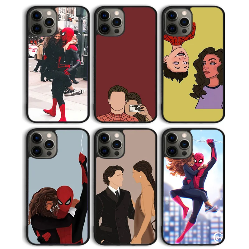 Tom Holland And Zendaya Phone Case Cover For iPhone 16 15 SE2020 6 7 8 plus 11 12 mini 13 14 pro max  coque