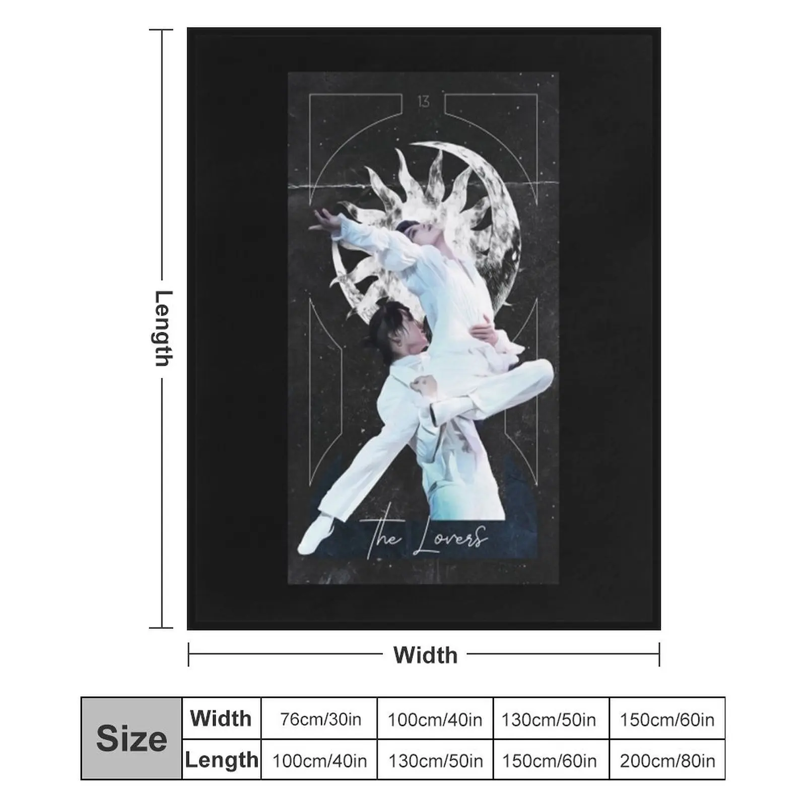 Jikook , The Lovers Tarot Card Throw Blanket Designers Flannels Sofa Throw Summer Blankets
