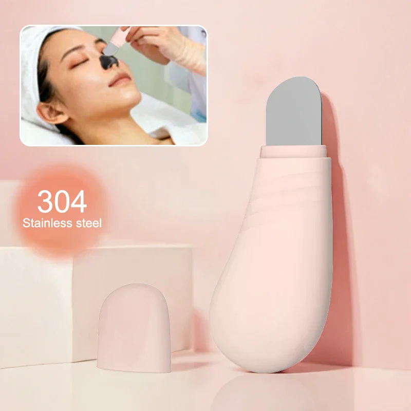 Herramienta de eliminación de espinillas faciales, raspador Facial para limpieza profunda, espátula para base de acné, eliminador de espinillas de nariz, herramienta para el cuidado de la piel