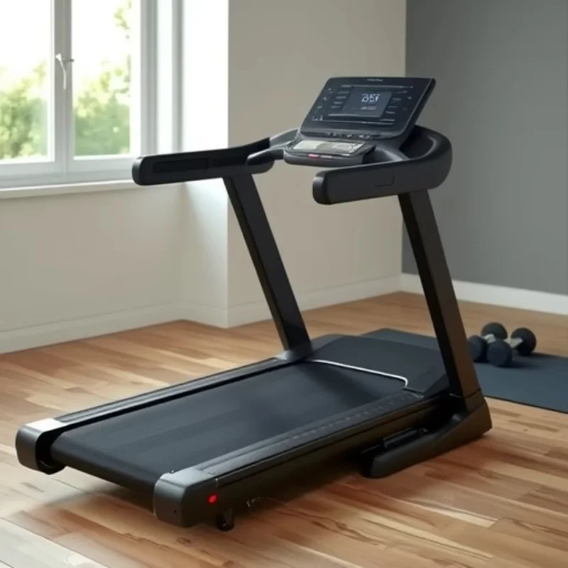

Home Smart Foldable Treadmill Indoor Electric Fitness Equipment with Heart Rate Test for Studio Workouts