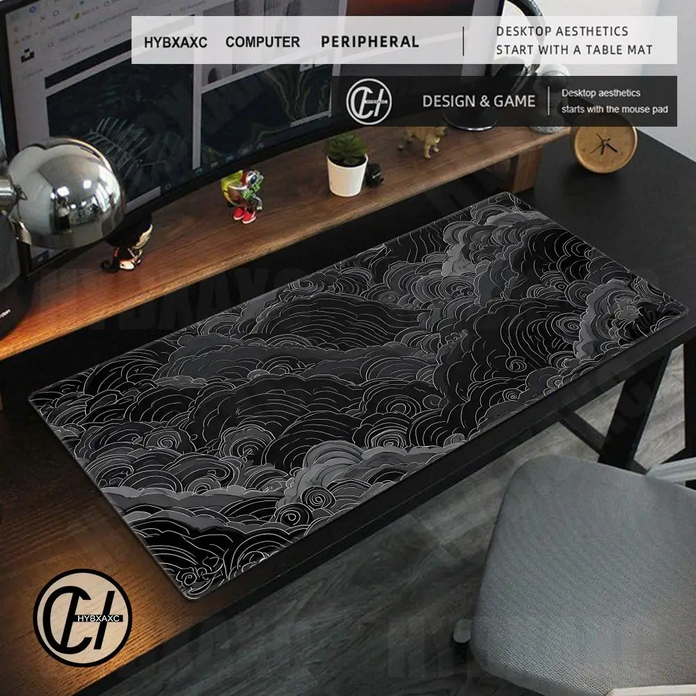 mousepad-gamer-xl-com-nuvens-escuras-e-estetica-japonesa-tapete-de-mesa-preto-com-nuvens-e-linhas-pretas-e-brancas
