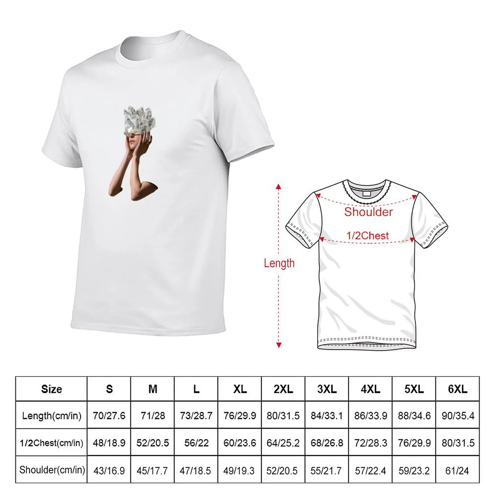Crystal Visions I T-Shirt Basic Regular Fit Casual T-Shirt