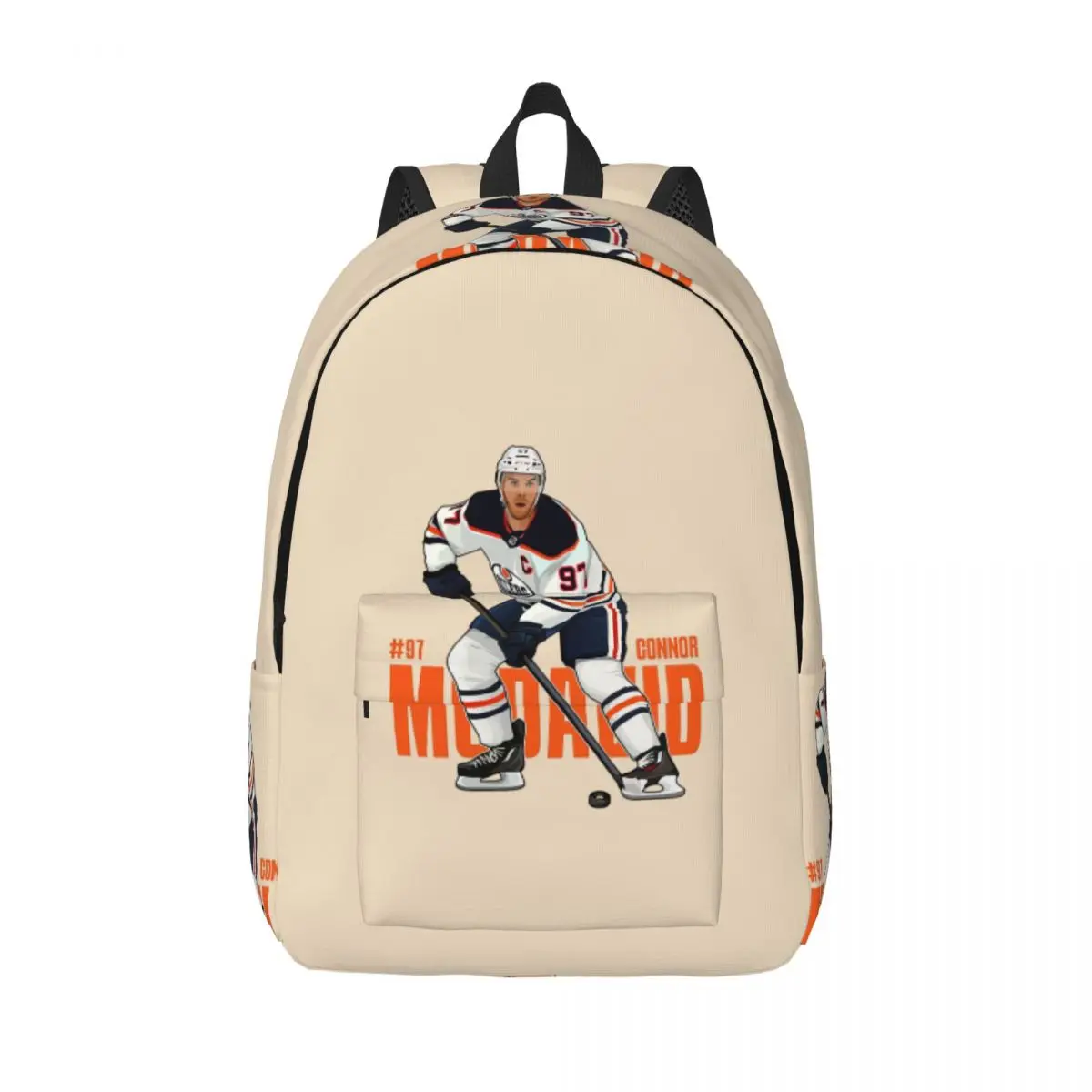 

Рюкзак Connor McDavid для фанатов Edmonton Oilers, школьный рюкзак, походный рюкзак для путешествий, рюкзак для мальчиков и девочек, сумка через плечо