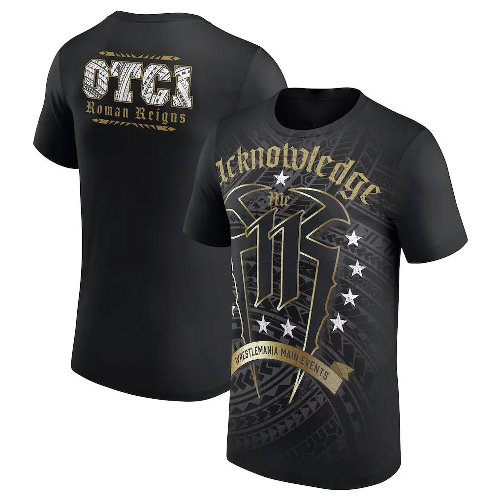 Camiseta de Verano Y2K para Hombre, Modelo 2026, Roman Reigns, Transpirable, a la Moda, de Alta Calidad, Estilo Casual y Holgado