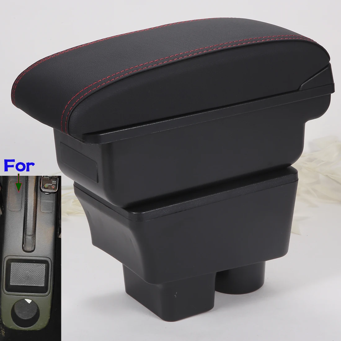For Skoda FABIA Armrest For Skoda Fabia II 2008-2014 Car Armrest box Retrofit parts Storage Box Interior Parts Car Accessories