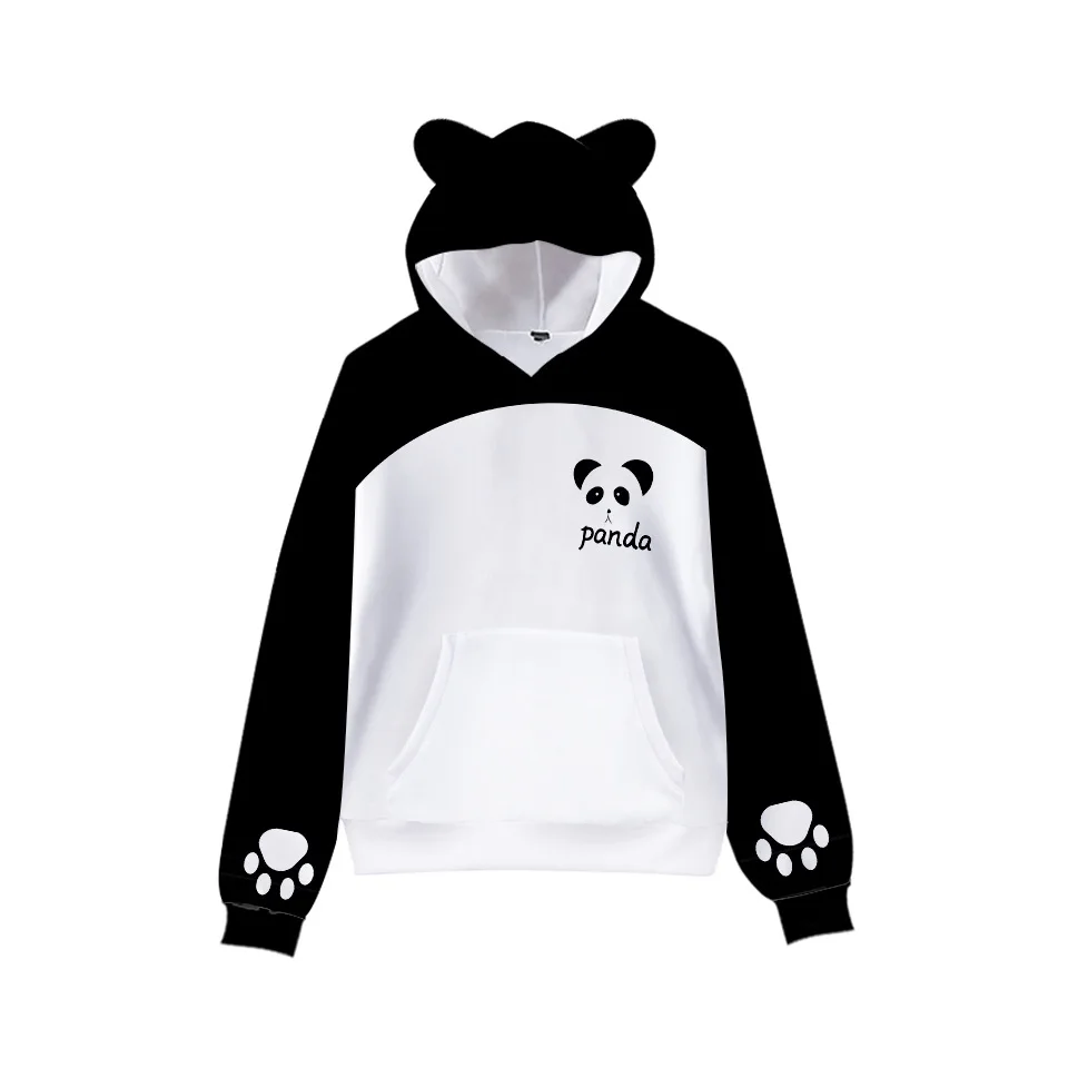 3 To 14 Years Kids Hoodies Cute Panda 3D Print Hoodie Sweatshirt Boys Girls Harajuku Coartoon Jacket Coat Children Clothes