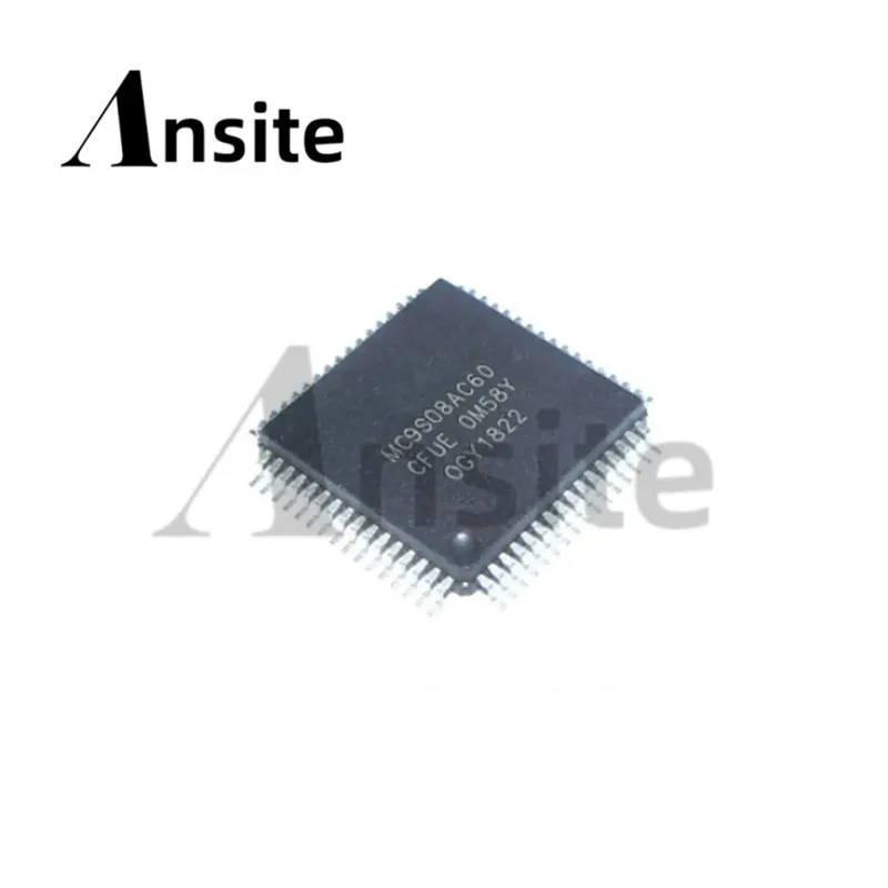 5PCS/Lot 100% new MC9S08AC60CFUE LQFP-64 microcontroller chips