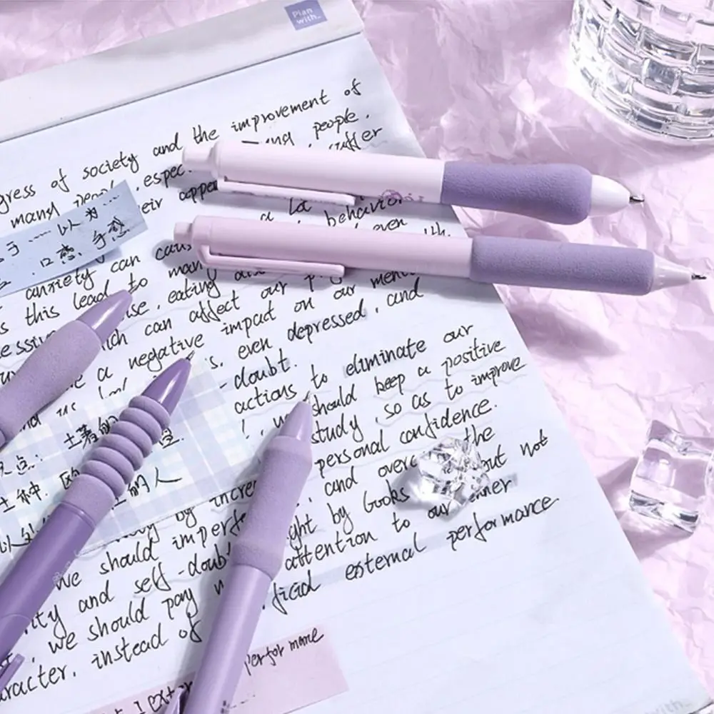 Quick Drying Gel Pen High Quality Soft Bread Touch 0.5mm Writing Tool Black Color Ink Neutral Pen Students Gift