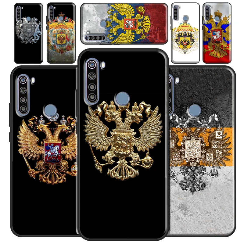 Russian coat of arms Flag Case For Redmi Note 12 10 8 9 11 Pro Cover For Redmi Note 12S 11S 10S 9S 8T 9C 10C 12C Coque